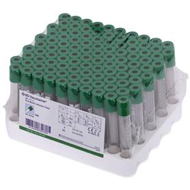 Vac. buis Heparine Li/ 9 ml/pl. Herkauwers (100 stuks)